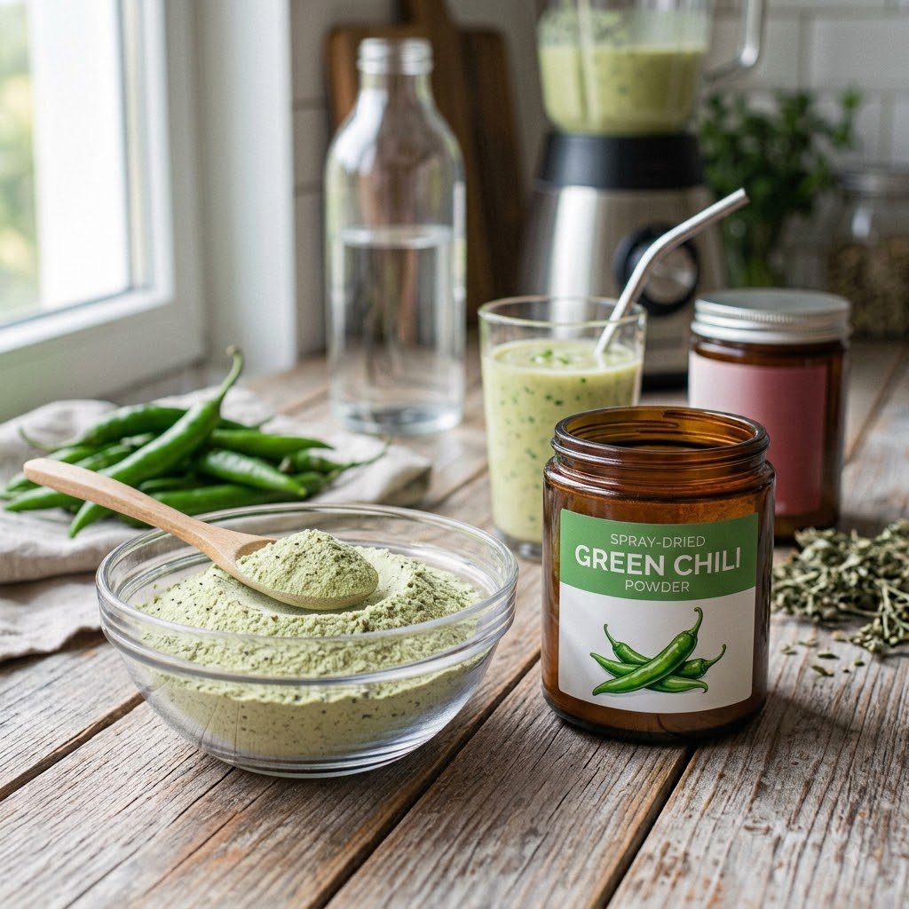 Spray-dried Green chili Powder